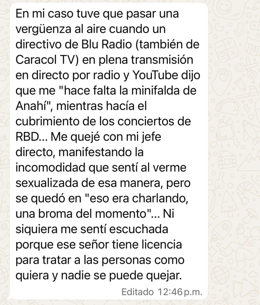 los chats los nombres y testimonios