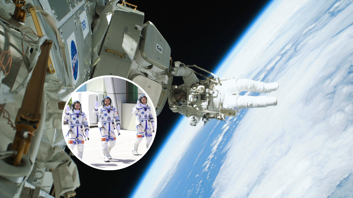 3 astronautas varados