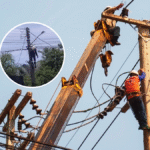 Técnico sufre descarga eléctrica Aparecida