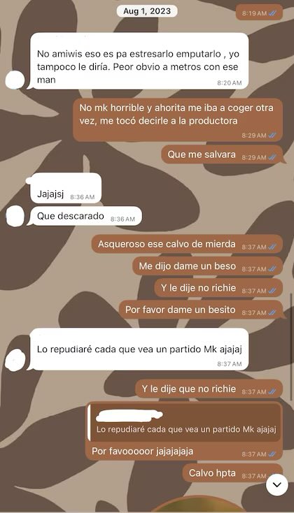 los chats los nombres y testimonios